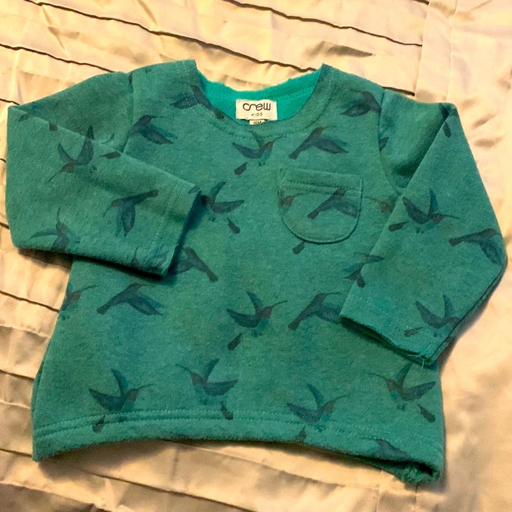 Crew kids bird sweatshirt